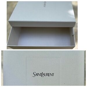 Saint Laurent Light Gray Storage Box
